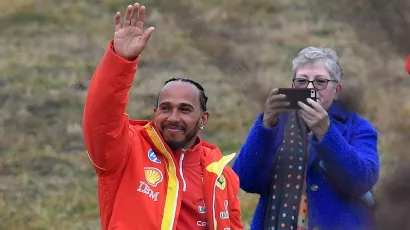 Lewis Hamilton y su primer día con un monoplaza de Ferrari