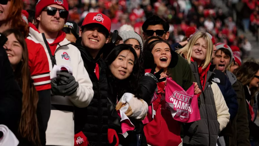 La comunidad de Ohio State festejó a sus Buckeyes