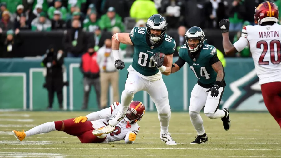 Los Eagles dominaron la primera mitad de la final de la NFC