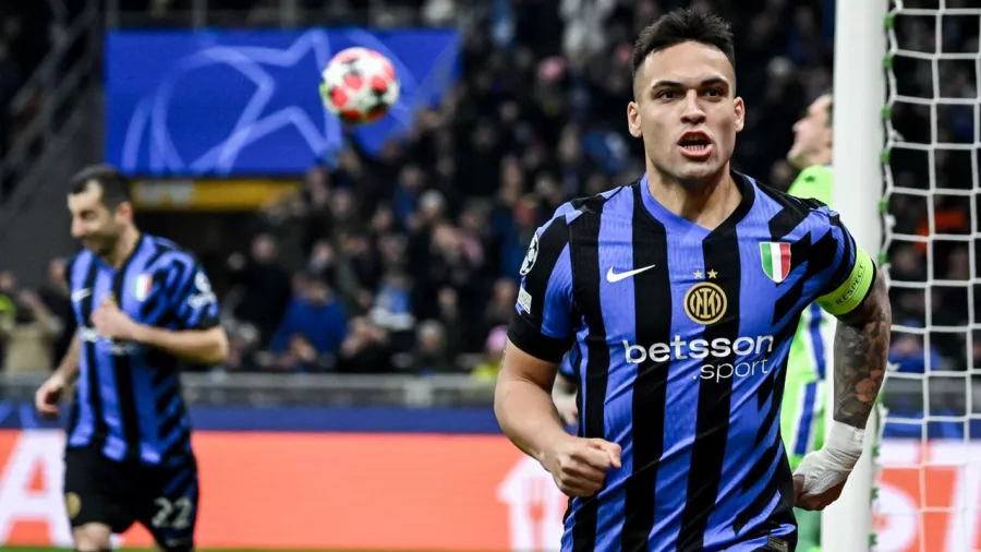 Lautaro anotó cinco goles en la fase de liga de la Champions League 