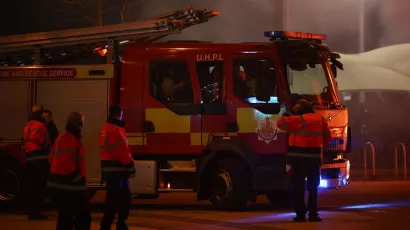 Los bomberos llegaron de inmediato para atender el siniestro