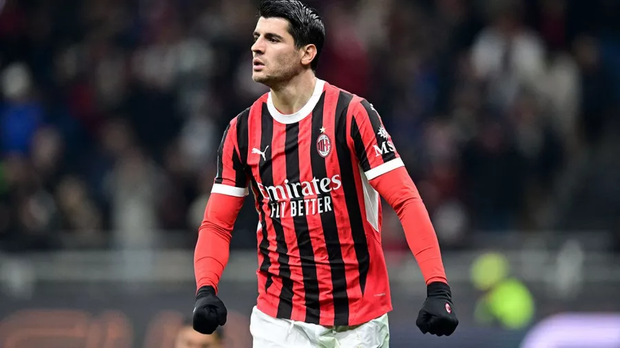 Álvaro Morata. 6 goles en 25 partidos jugados con el AC Milan.