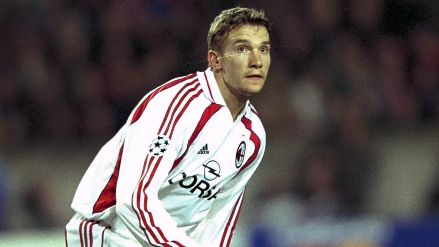 Andriy Shevchenko. Campeón de la Champions League con el Milan y Balón de Oro 