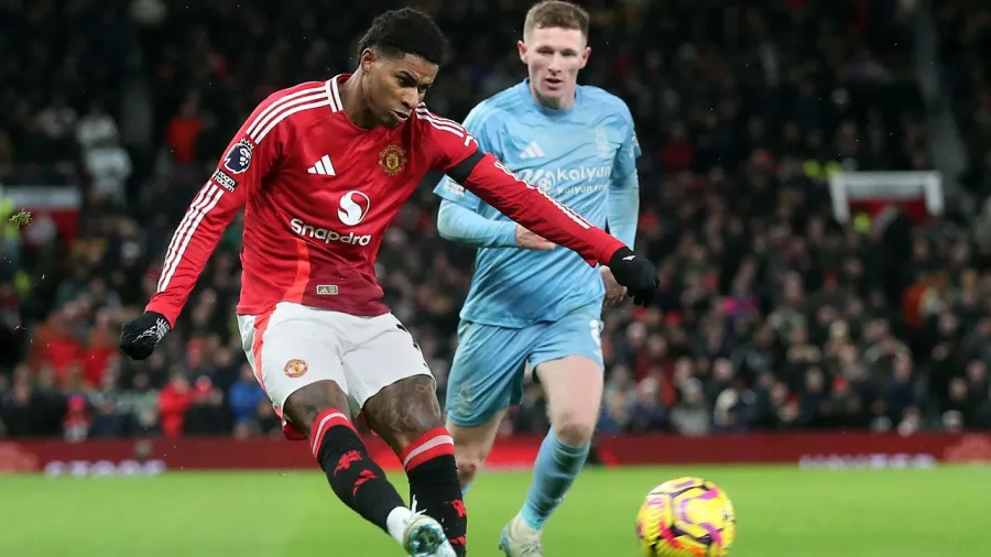 Marcus Rashford de Manchester United a Aston Villa