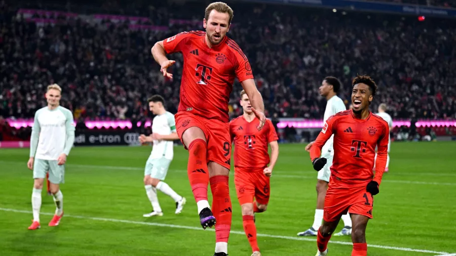 Con doblete de Harry Kane el Bayern Munich es más líder que nunca