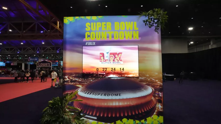 A unas horas, ya se siente el ambiente del Super Bowl