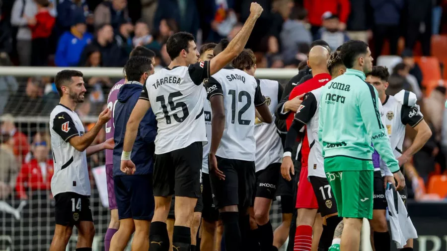 Valencia derrotó a Leganés y está a un paso de la zona de salvación en La Liga