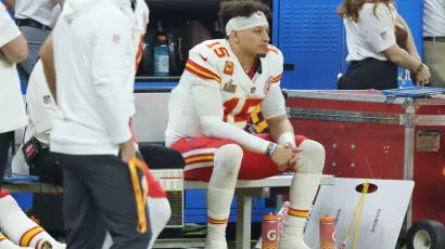 Patrick Mahomes y la noche de un Super Bowl difícil