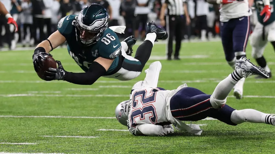 2.Philadelphia Eagles 41- 33 New England Patriots (2018) 