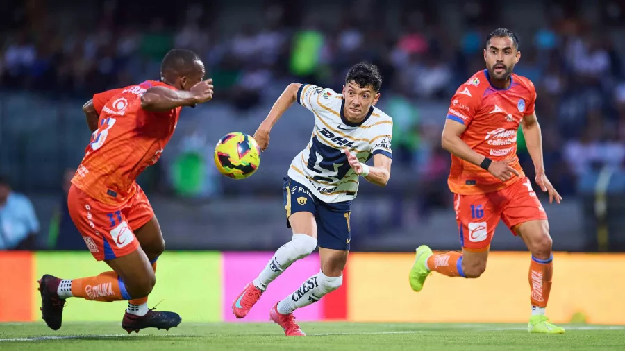 6. Jorge Ruvalcaba, Pumas: 23 años, extremo derecho | 63 partidos con el primer equipo, 10 goles y 5 asistencias