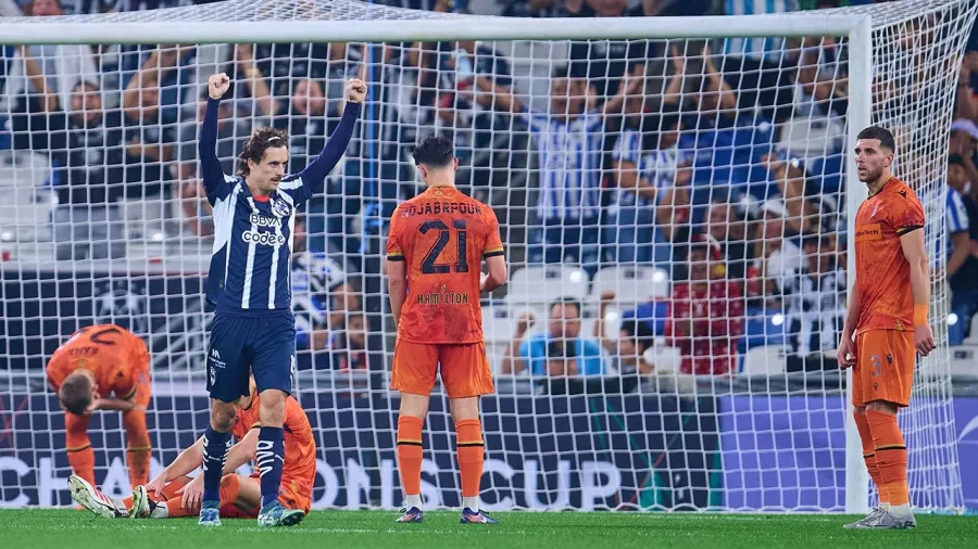 Así festejó Monterrey su pase a los octavos de final de la CONCACAF.