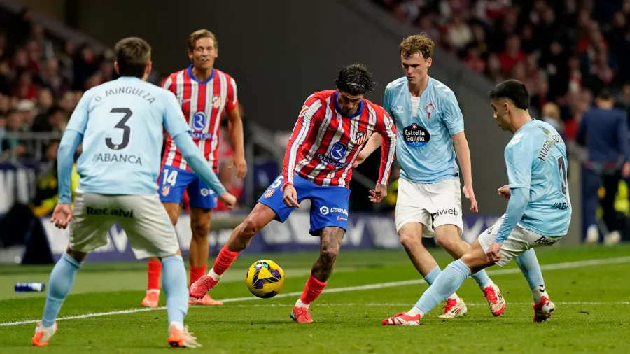 Celta de Vigo sacó un punto 'de oro' en casa del Atlético de Madrid