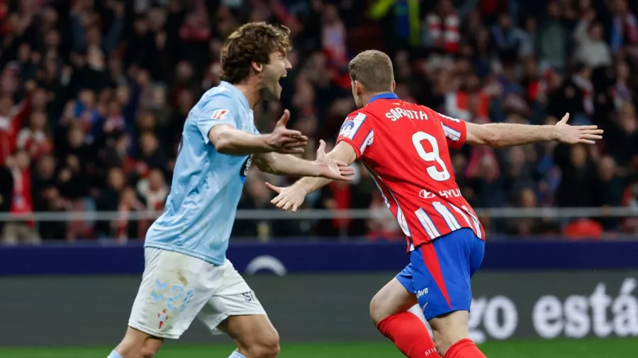 Celta de Vigo sacó un punto 'de oro' en casa del Atlético de Madrid