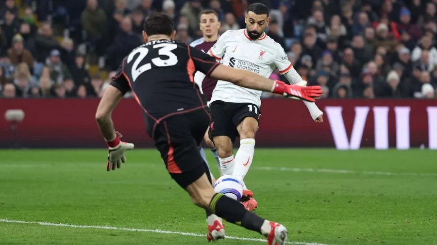 Mohamed Salah adelantó a Liverpool a los 29 minutos