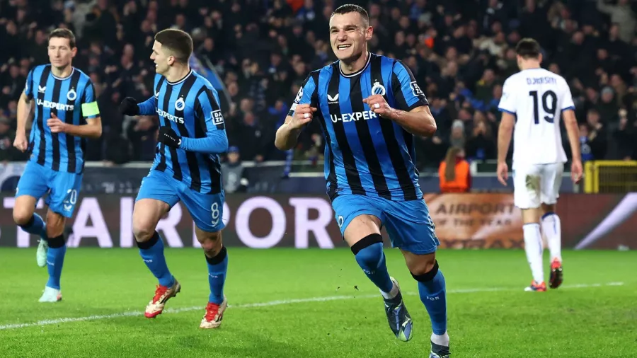 15. Club Brugge: 0.7% de probabilidad