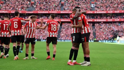 Athletic goleó a Valladolid y es el cuarto lugar de La Liga