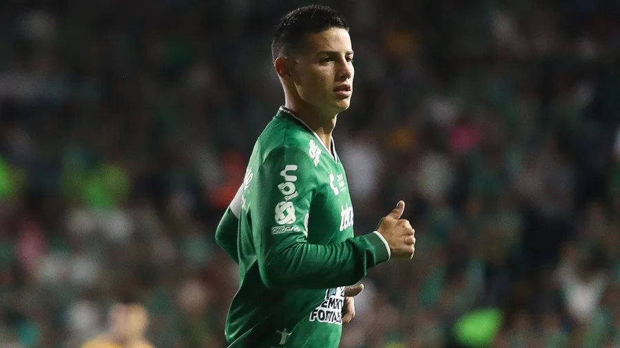 James Rodríguez fue titular en su octavo partido con León en la Liga MX.