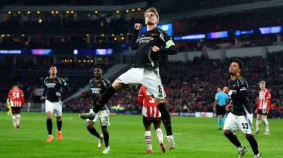 La goleada histórica del Arsenal al PSV