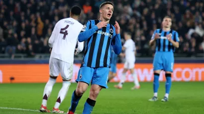 Brugge mereció más, pero está cerca de la eliminación en la Champions League