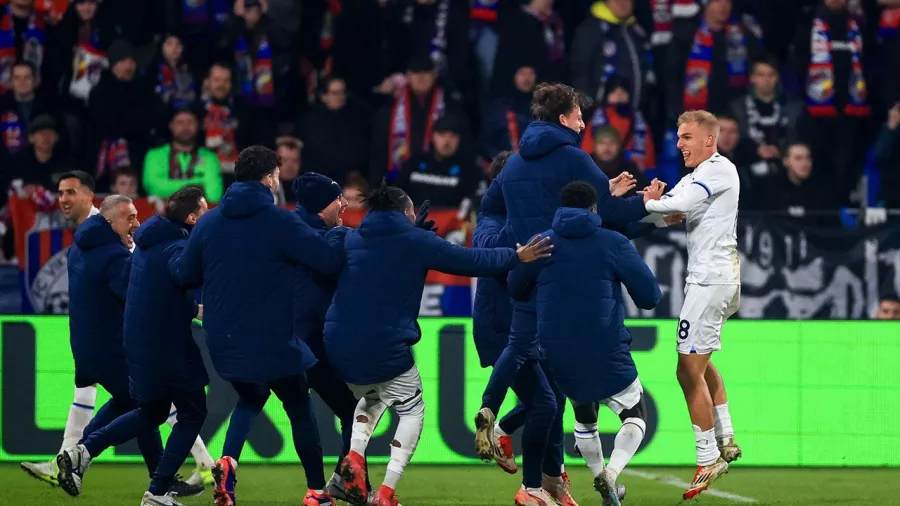 Así celebra la Lazio el gol agónico del triunfo en Europa League