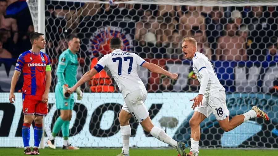 Así celebra la Lazio el gol agónico del triunfo en Europa League