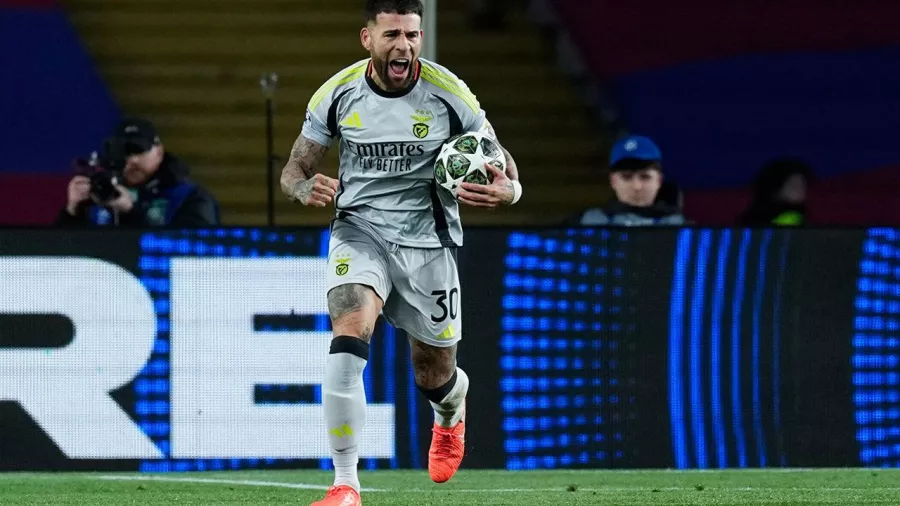 Nicolás Otamendi, el hombre que terminó con la sequía del Benfica