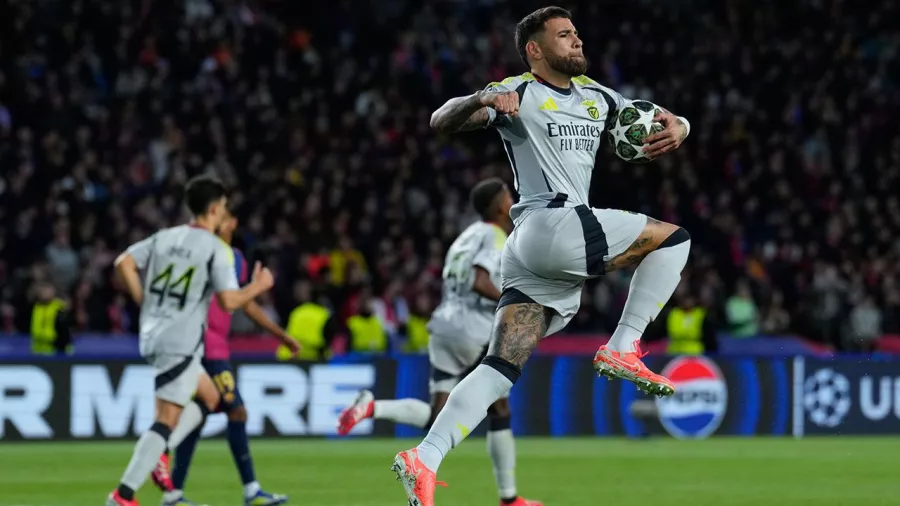 Nicolás Otamendi, el hombre que terminó con la sequía del Benfica