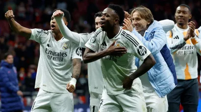 Así celebra el Real Madrid su 'paternidad vigente' en Champions League ante el Atlético