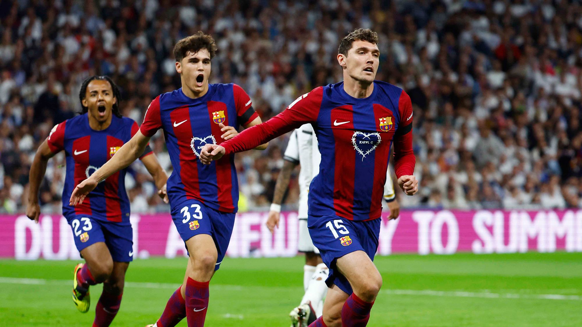 Karol G: 21 de abril de 2024, Jornada 32. Real Madrid 3-2 Barcelona