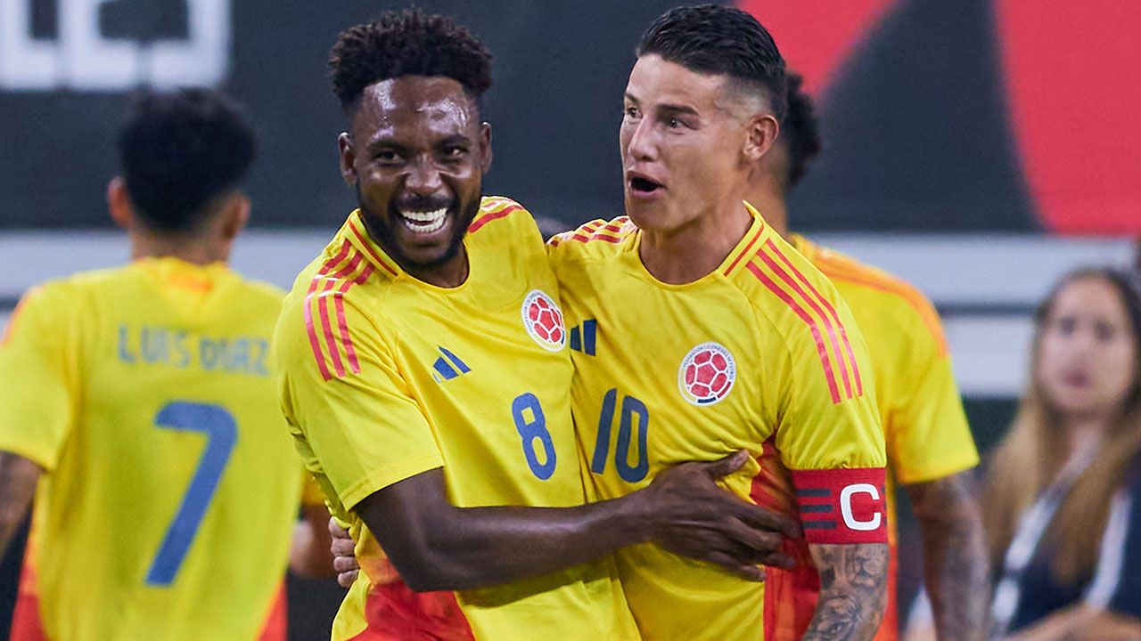 Colombia destrozó a México con dos asistencias de James Rodríguez