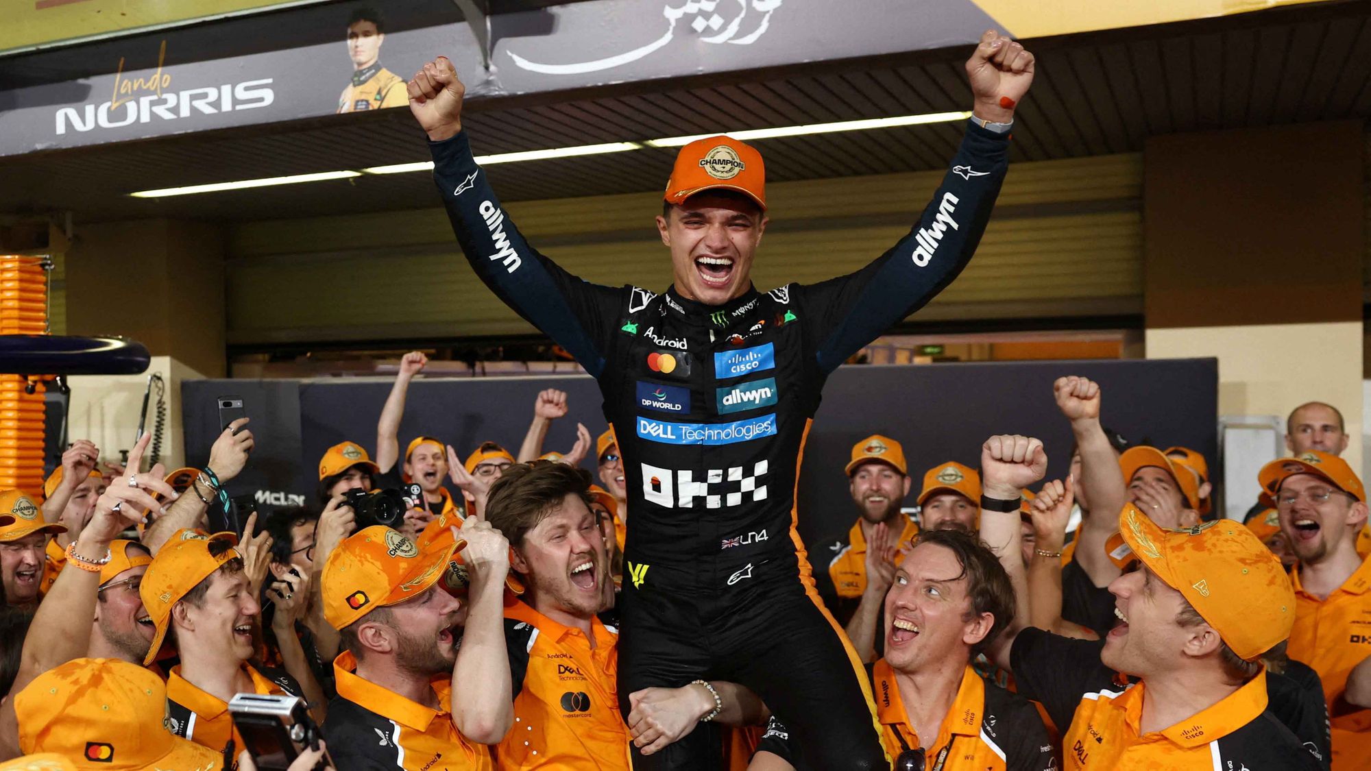 Lando Norris se impuso a Max Verstappen