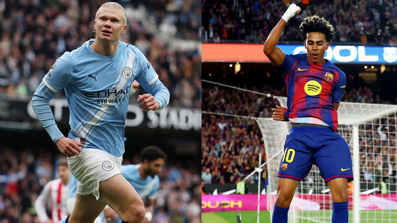Erling Haaland y Lamine Yamal son los futbolistas más valiosos del futbol europeo