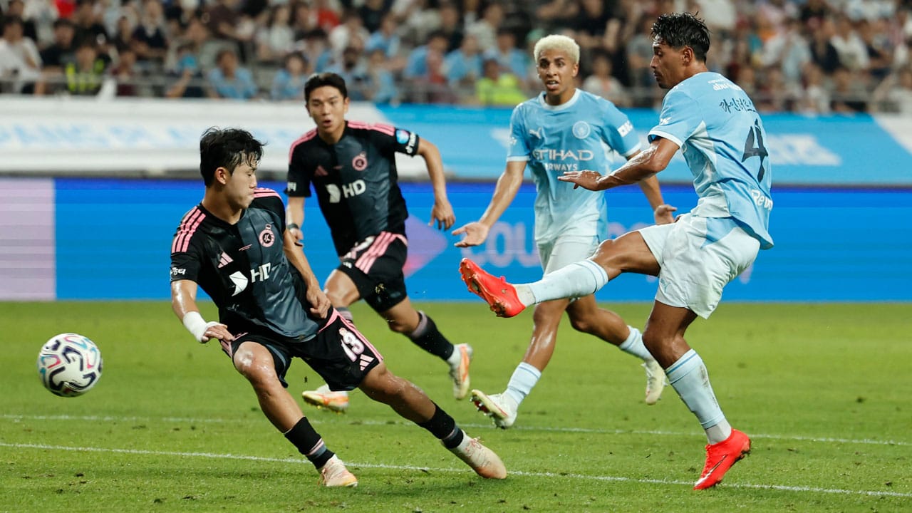 Primer ensayo positivo de Manchester City en la pretemporada