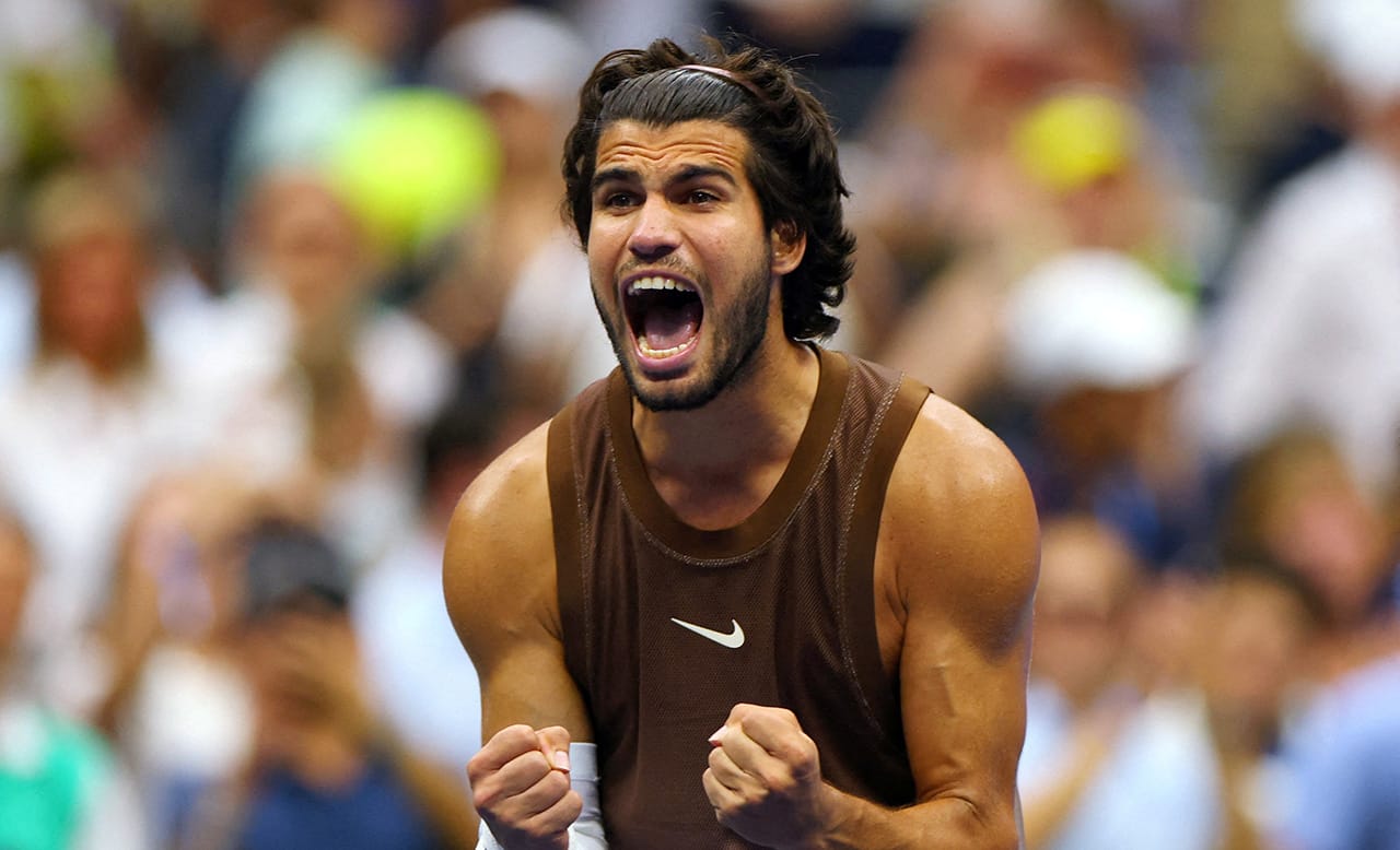 Carlos Alcaraz comenzó su camino rumbo al bicampeonato del US Open