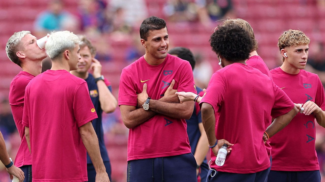 Rodri, ovacionado por primera vez por el Camp Nou