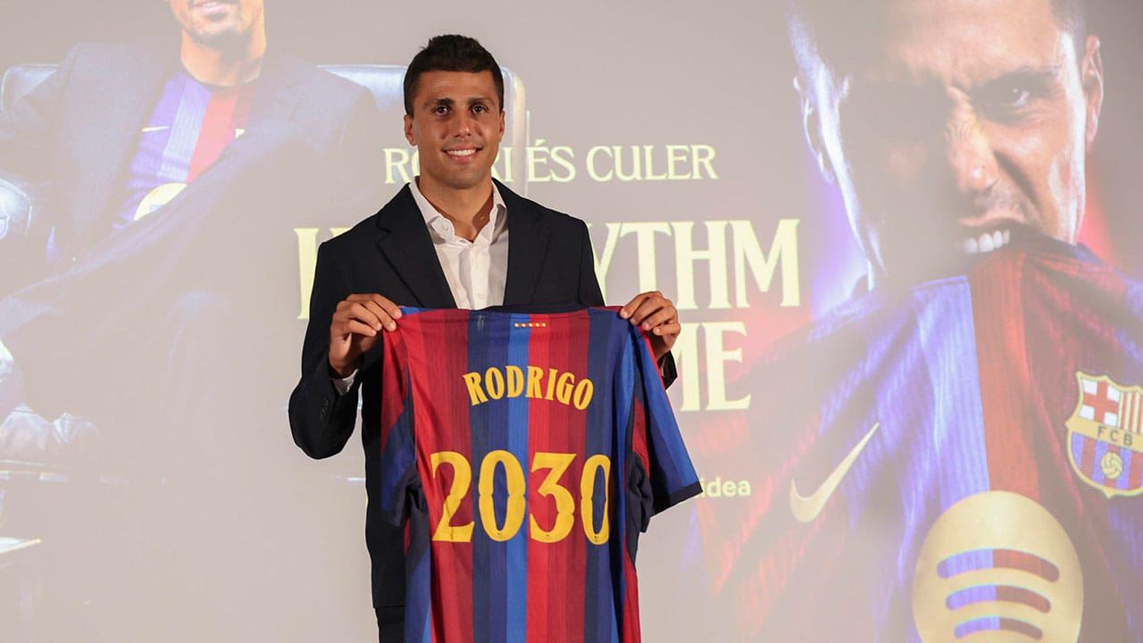 Las frases que dejó Rodri en su presentación oficial