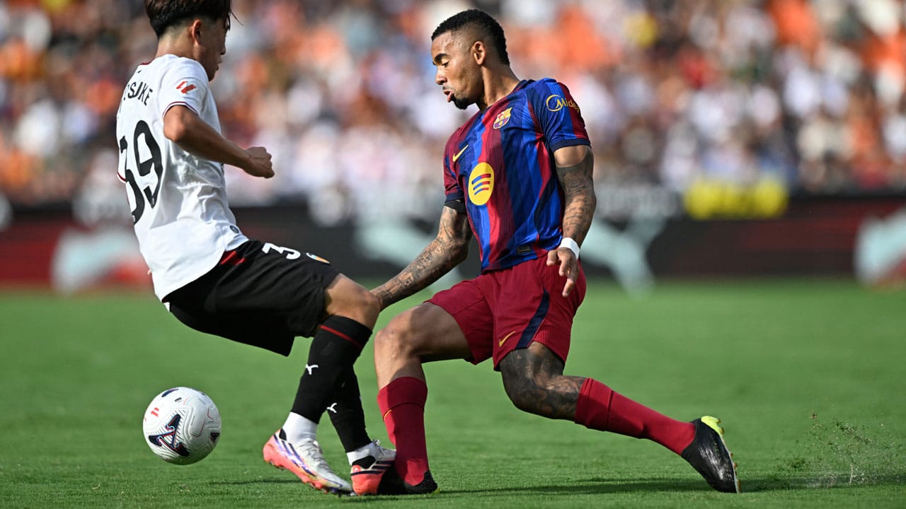 Gabriel Jesus debutó con Barcelona en La Liga