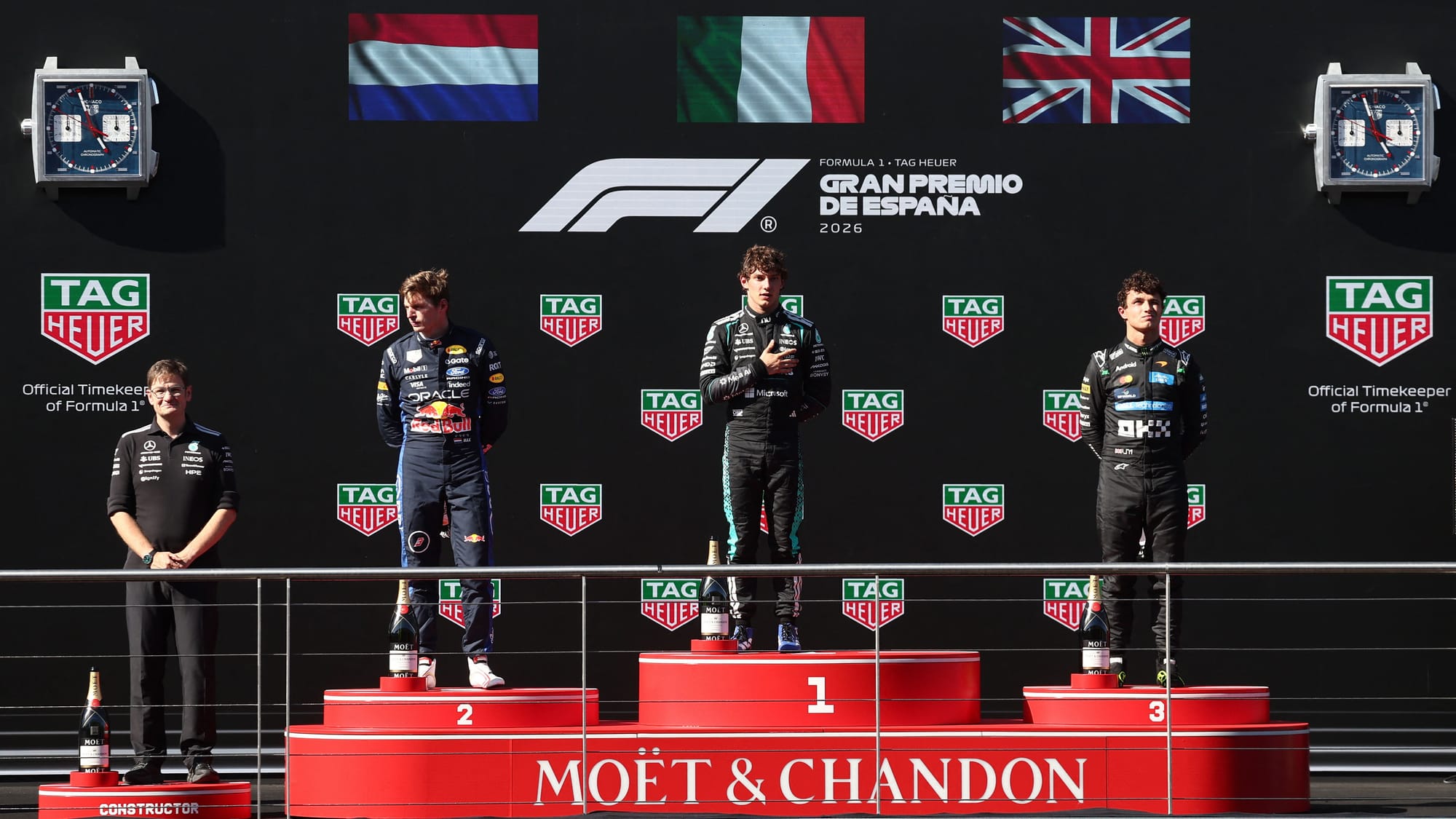 Kimi Antonelli ganó el GP de España y apunta al título en la F1