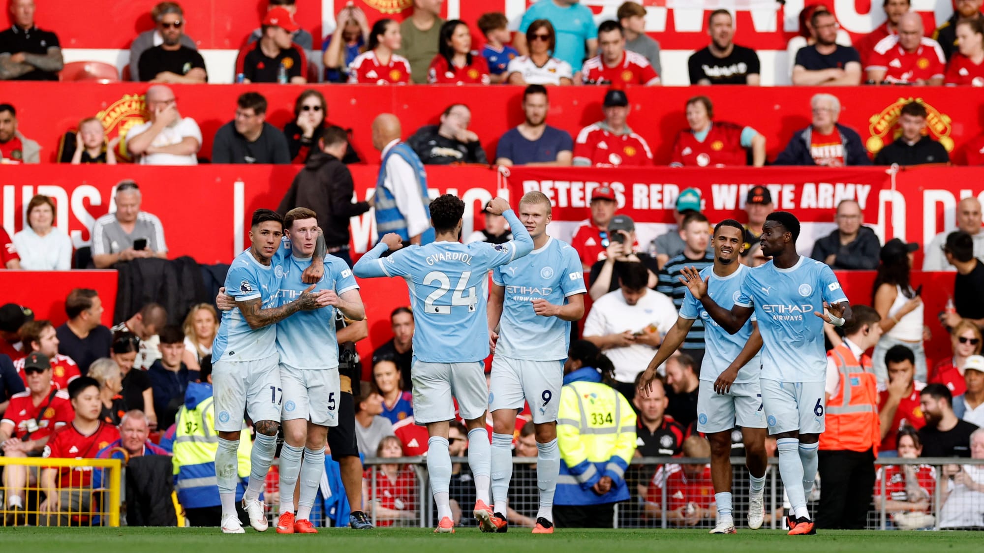 Erling Haaland es el nuevo goleador histórico del derbi de Manchester