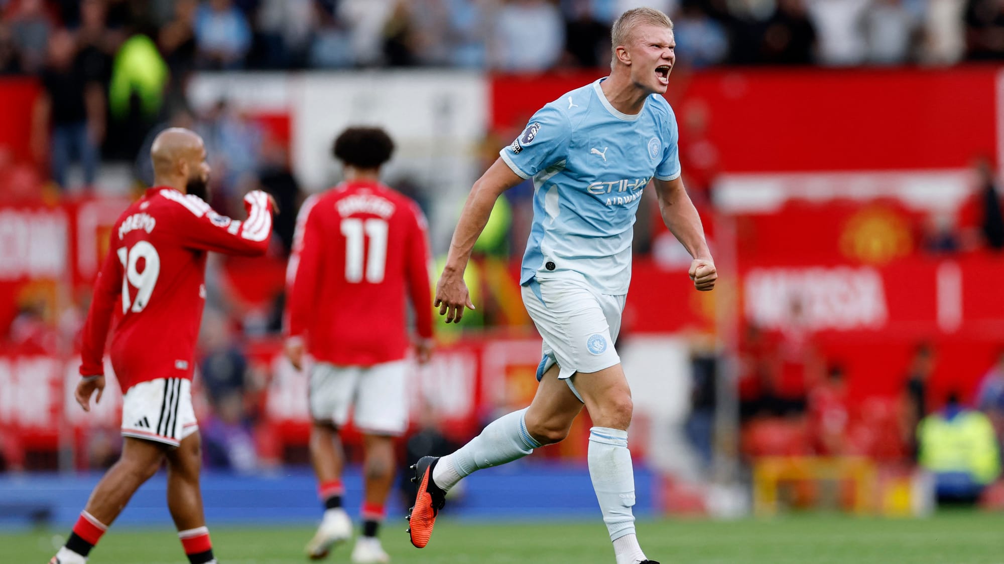 Erling Haaland es el nuevo goleador histórico del derbi de Manchester