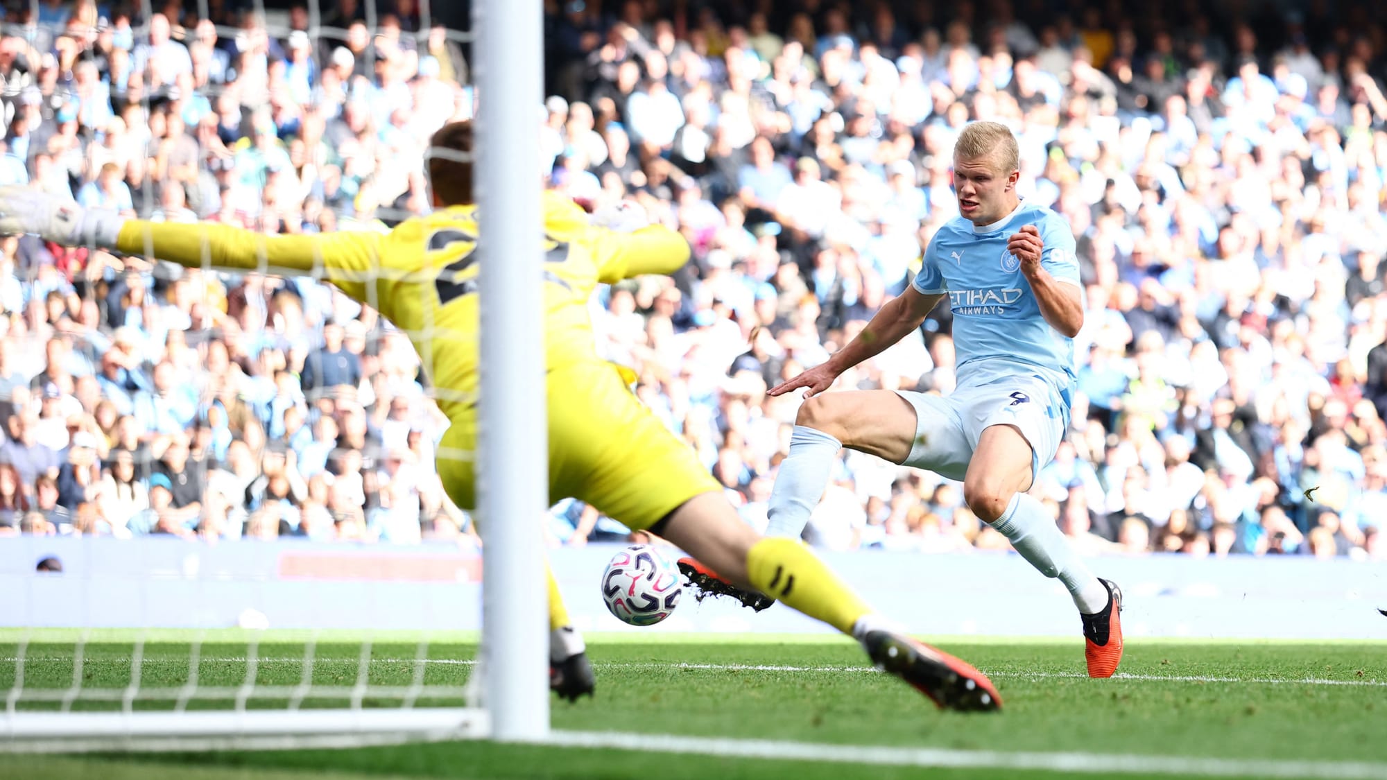 Apúntenle un récord más a Erling Haaland en la Premier League