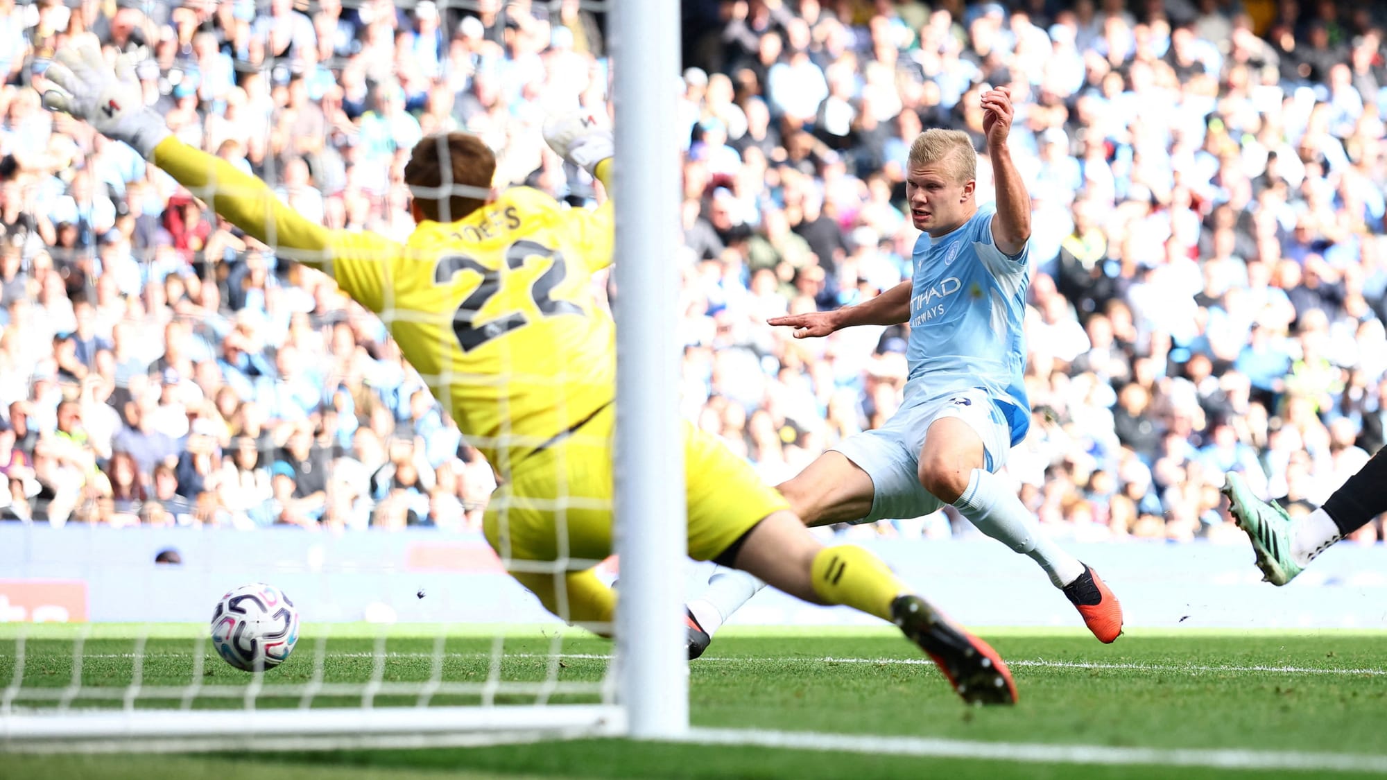 Apúntenle un récord más a Erling Haaland en la Premier League