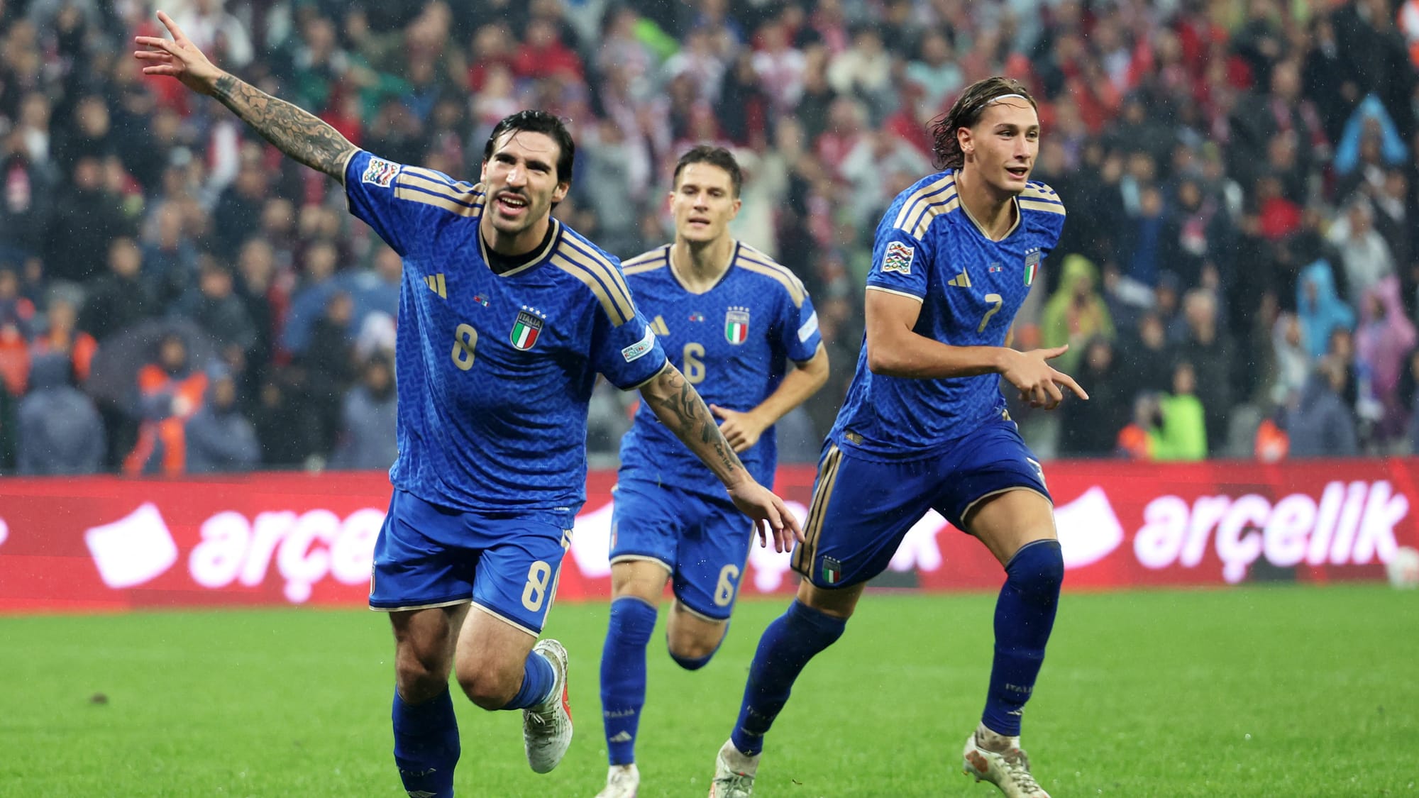 Italia venció a Turquía y despertó en la Nations League