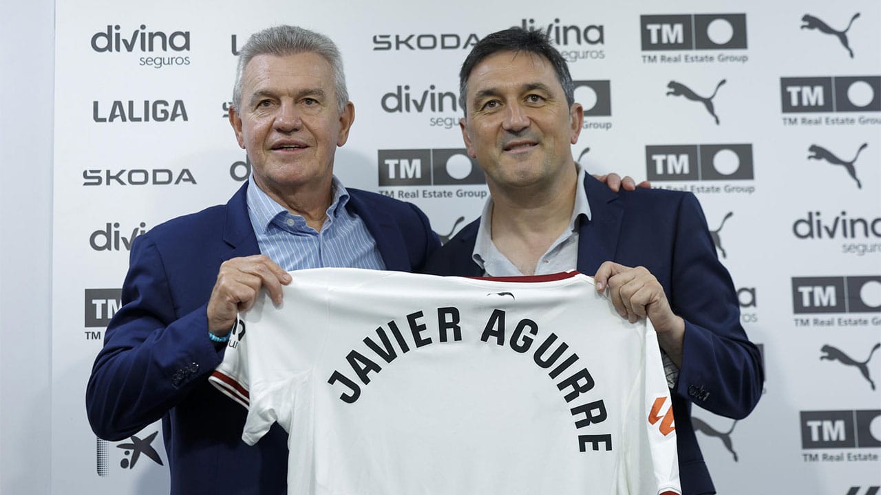 Las frases con las que Javier Aguirre conquistó al Valencia en su presentación
