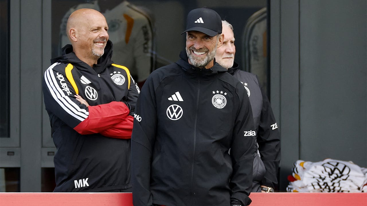 Así fue el primer entrenamiento de Jürgen Klopp con una renovada selección alemana