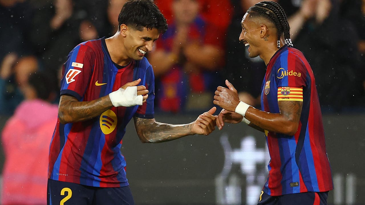 Raphinha, el gran goleador culé, se anota un triplete
