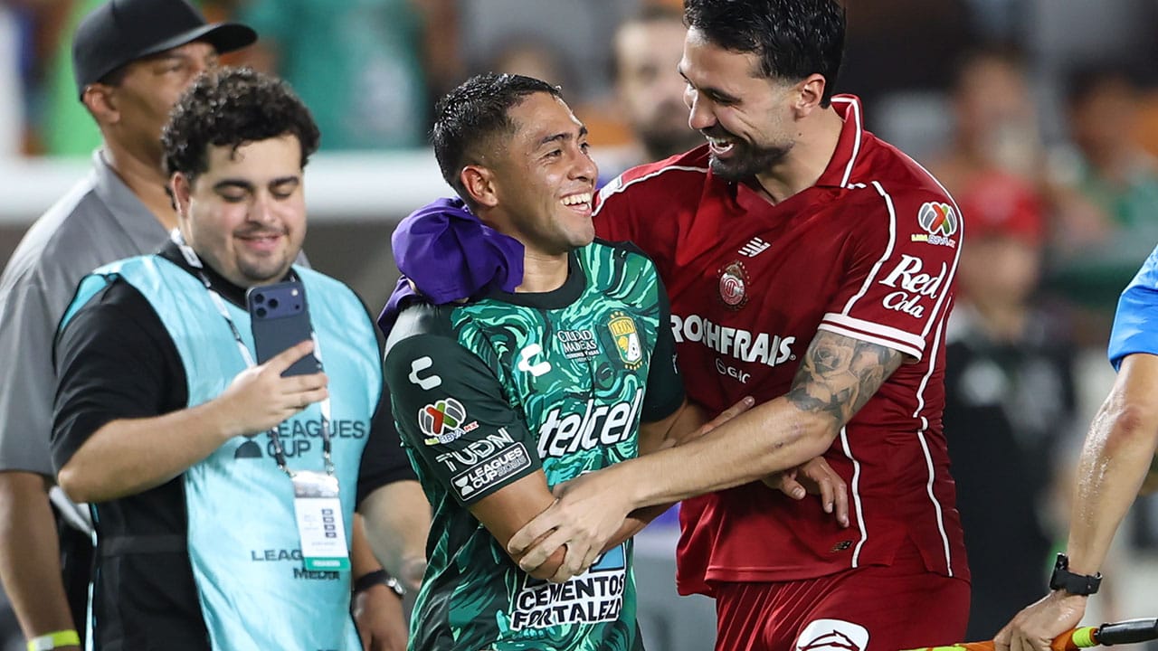 La semifinal entre León y Toluca terminó 'calientita'