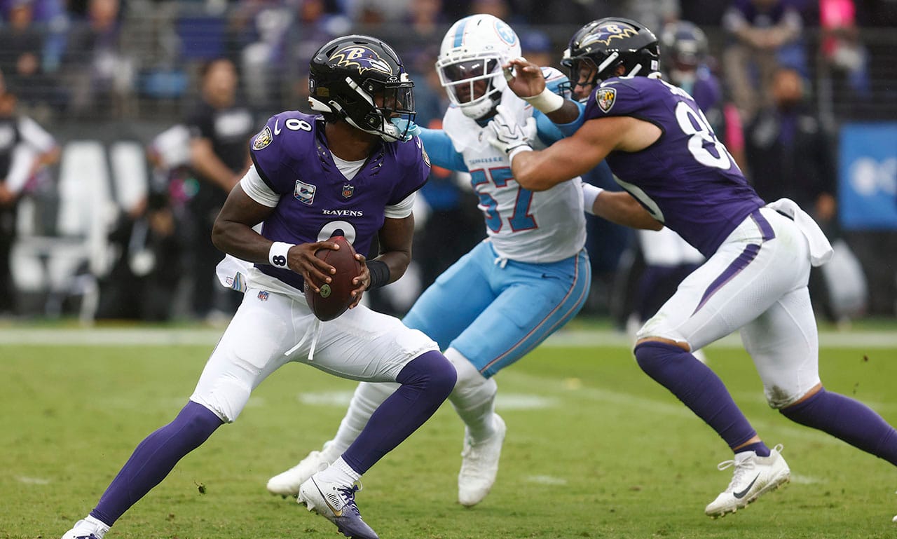 Triunfo agridulce de los Ravens por la lesión de Lamar Jackson
