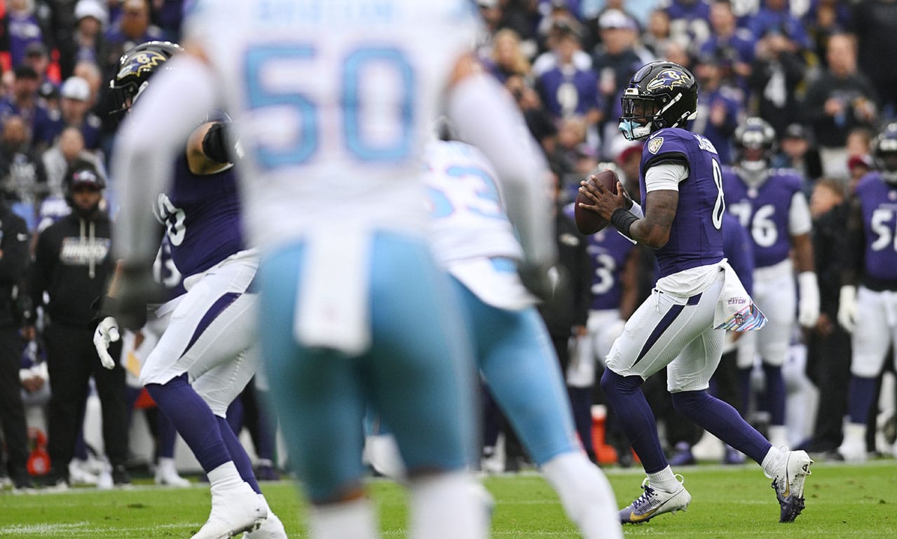 Triunfo agridulce de los Ravens por la lesión de Lamar Jackson