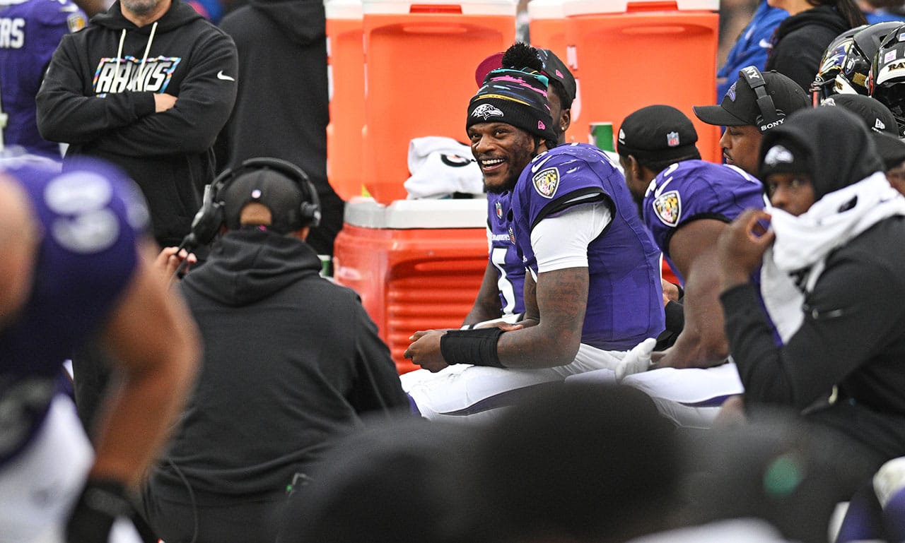 Triunfo agridulce de los Ravens por la lesión de Lamar Jackson